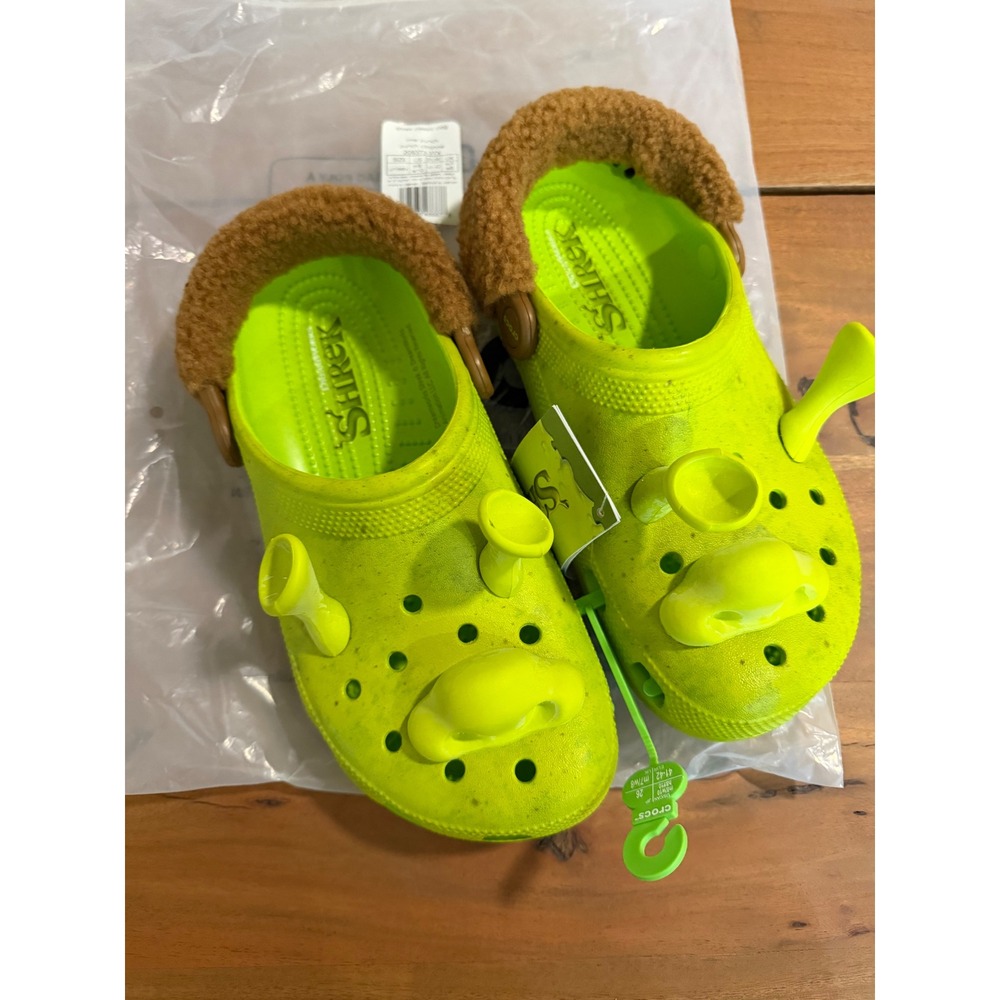 Crocs Classic Clog Shrek Lime Punch Green Brown Men's 8/ Women's 10
